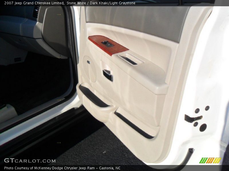 Stone White / Dark Khaki/Light Graystone 2007 Jeep Grand Cherokee Limited