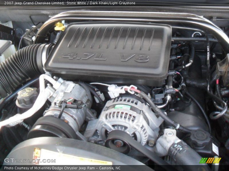 Stone White / Dark Khaki/Light Graystone 2007 Jeep Grand Cherokee Limited