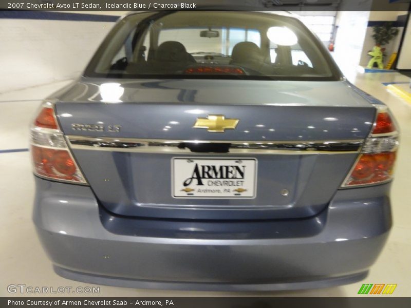 Icelandic Blue / Charcoal Black 2007 Chevrolet Aveo LT Sedan