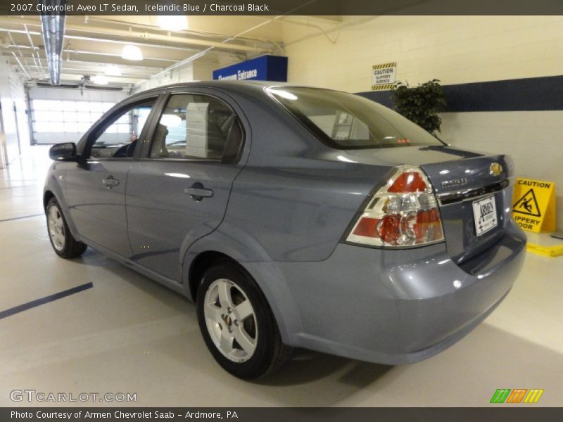 Icelandic Blue / Charcoal Black 2007 Chevrolet Aveo LT Sedan