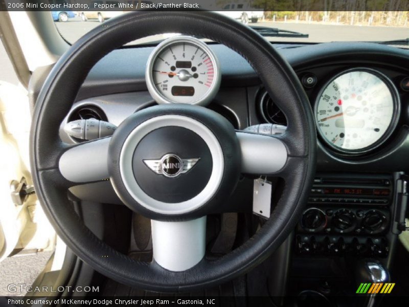 Pepper White / Black/Panther Black 2006 Mini Cooper Hardtop