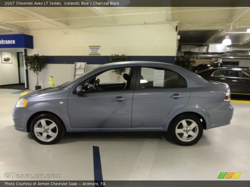 Icelandic Blue / Charcoal Black 2007 Chevrolet Aveo LT Sedan