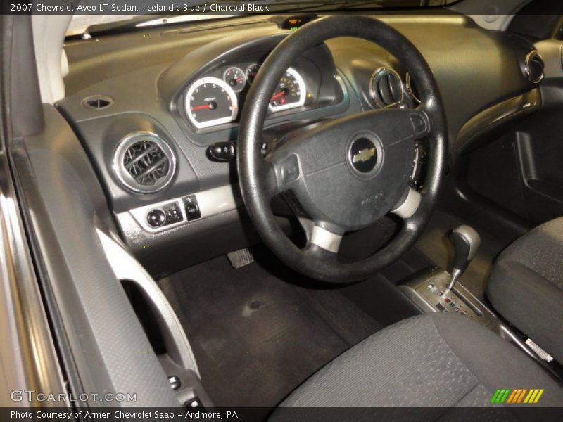 Icelandic Blue / Charcoal Black 2007 Chevrolet Aveo LT Sedan