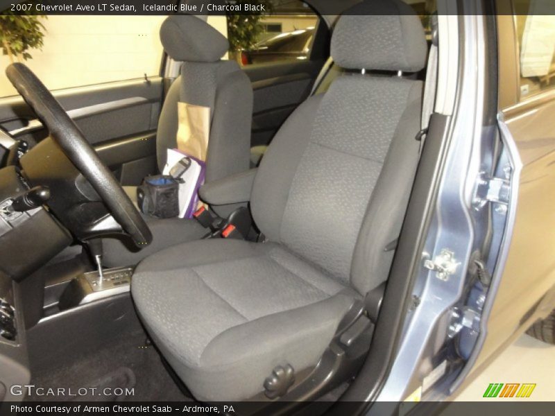 Icelandic Blue / Charcoal Black 2007 Chevrolet Aveo LT Sedan