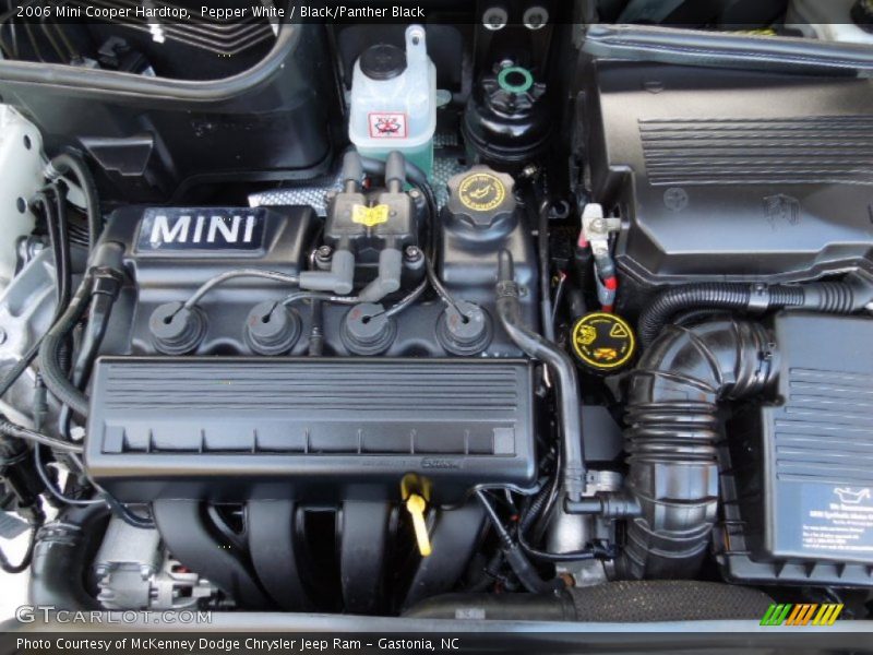 Pepper White / Black/Panther Black 2006 Mini Cooper Hardtop