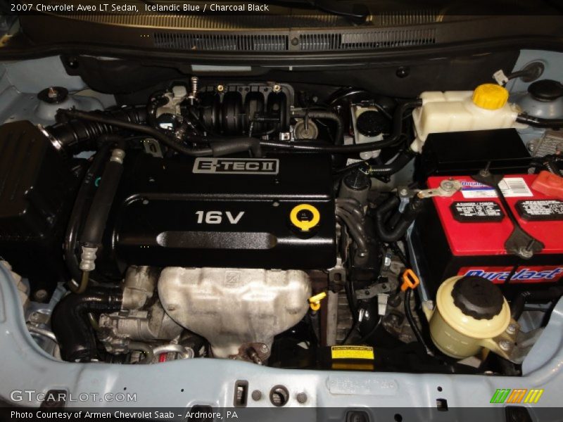 Icelandic Blue / Charcoal Black 2007 Chevrolet Aveo LT Sedan