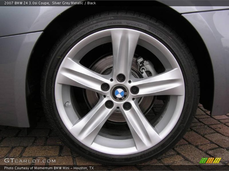 Silver Grey Metallic / Black 2007 BMW Z4 3.0si Coupe