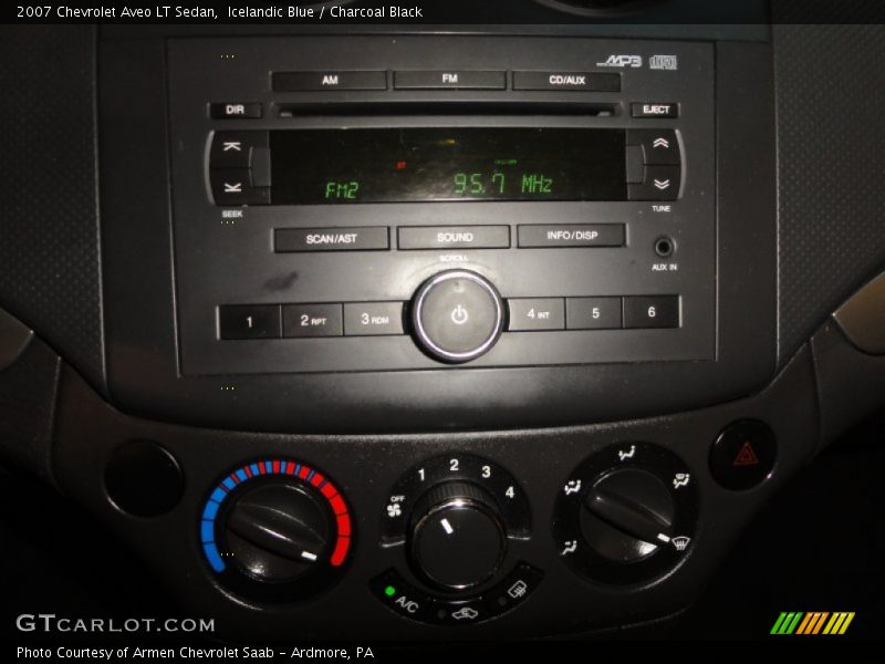 Icelandic Blue / Charcoal Black 2007 Chevrolet Aveo LT Sedan