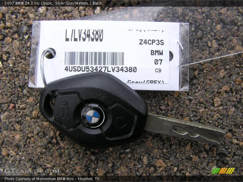 Silver Grey Metallic / Black 2007 BMW Z4 3.0si Coupe