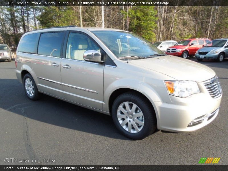 Cashmere Pearl / Dark Frost Beige/Medium Frost Beige 2012 Chrysler Town & Country Touring - L
