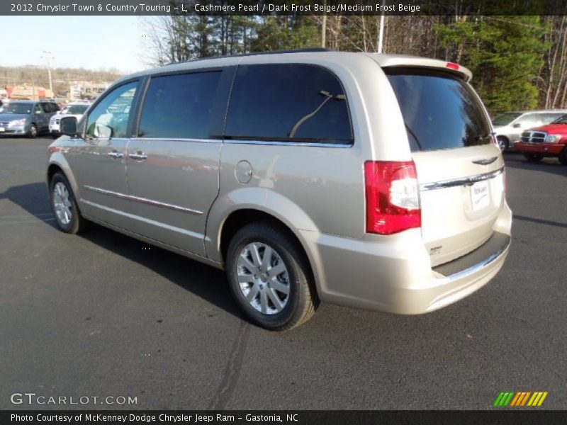 Cashmere Pearl / Dark Frost Beige/Medium Frost Beige 2012 Chrysler Town & Country Touring - L