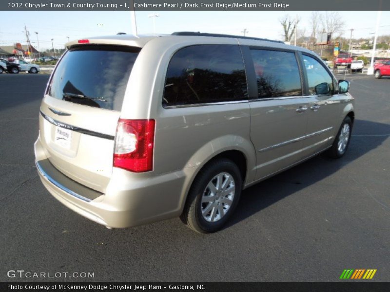 Cashmere Pearl / Dark Frost Beige/Medium Frost Beige 2012 Chrysler Town & Country Touring - L