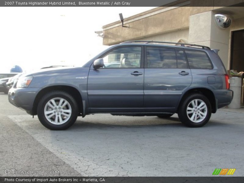 Bluestone Metallic / Ash Gray 2007 Toyota Highlander Hybrid Limited