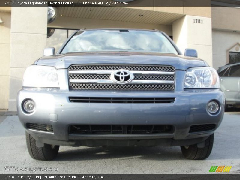 Bluestone Metallic / Ash Gray 2007 Toyota Highlander Hybrid Limited