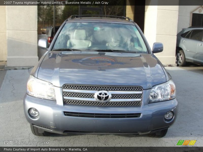 Bluestone Metallic / Ash Gray 2007 Toyota Highlander Hybrid Limited