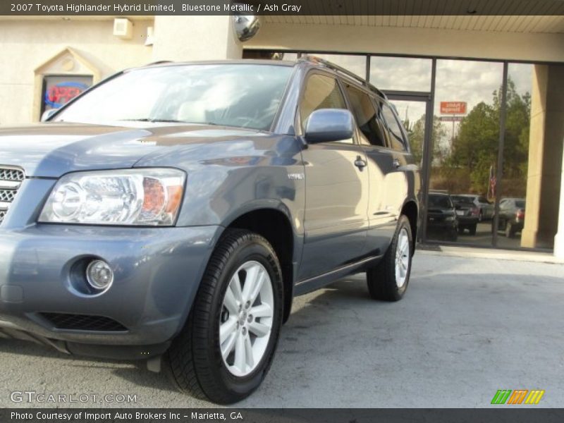 Bluestone Metallic / Ash Gray 2007 Toyota Highlander Hybrid Limited