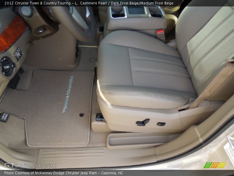 Cashmere Pearl / Dark Frost Beige/Medium Frost Beige 2012 Chrysler Town & Country Touring - L