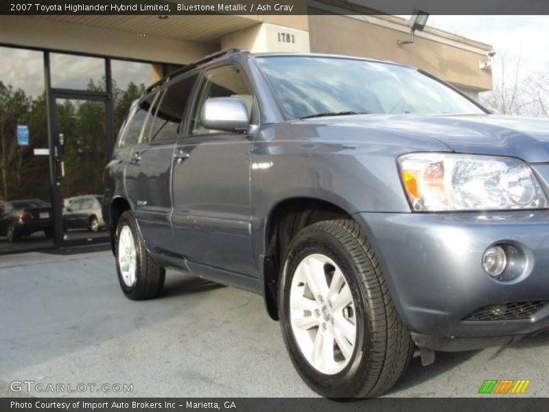 Bluestone Metallic / Ash Gray 2007 Toyota Highlander Hybrid Limited