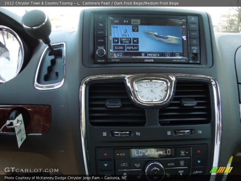 Cashmere Pearl / Dark Frost Beige/Medium Frost Beige 2012 Chrysler Town & Country Touring - L