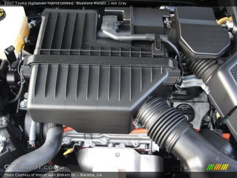 Bluestone Metallic / Ash Gray 2007 Toyota Highlander Hybrid Limited