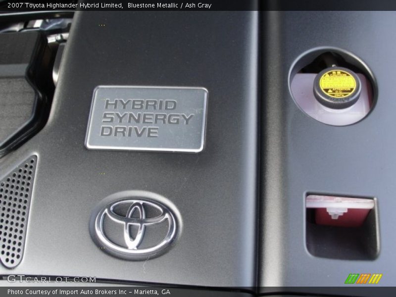 Bluestone Metallic / Ash Gray 2007 Toyota Highlander Hybrid Limited