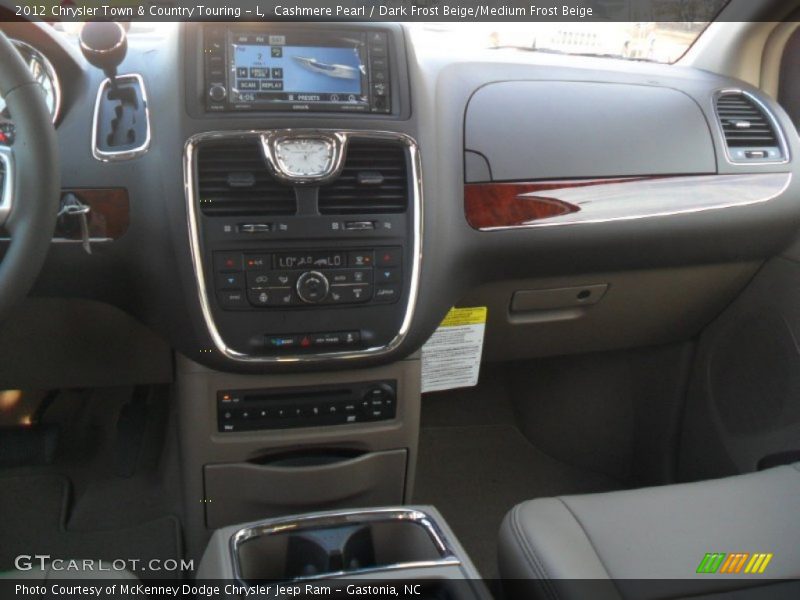 Cashmere Pearl / Dark Frost Beige/Medium Frost Beige 2012 Chrysler Town & Country Touring - L