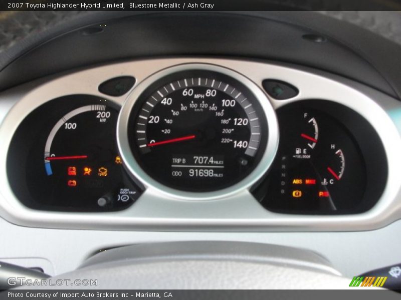  2007 Highlander Hybrid Limited Hybrid Limited Gauges