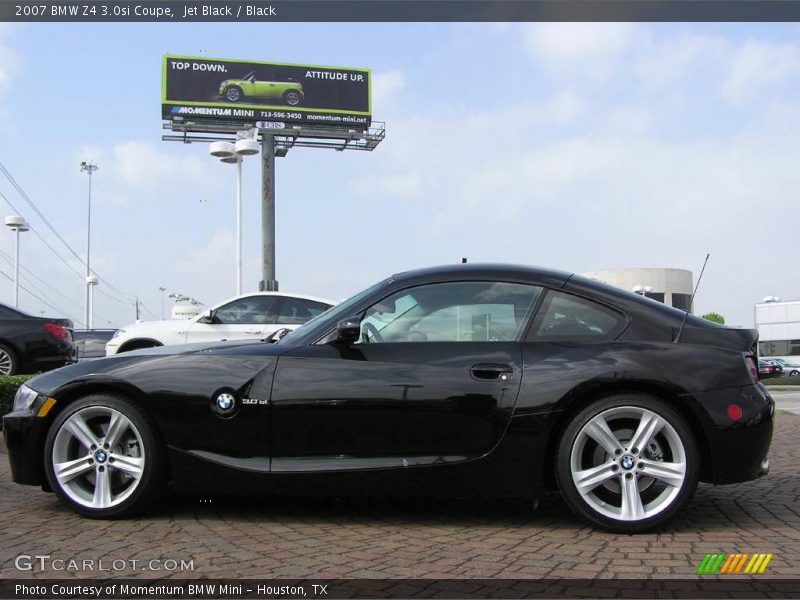 Jet Black / Black 2007 BMW Z4 3.0si Coupe