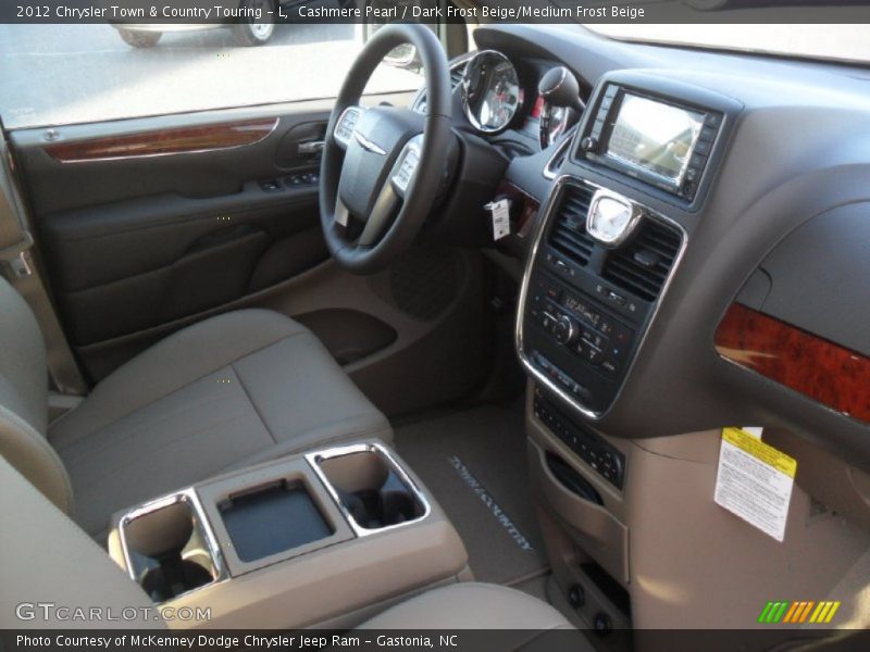 Cashmere Pearl / Dark Frost Beige/Medium Frost Beige 2012 Chrysler Town & Country Touring - L