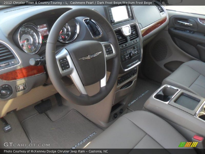 Cashmere Pearl / Dark Frost Beige/Medium Frost Beige 2012 Chrysler Town & Country Touring - L
