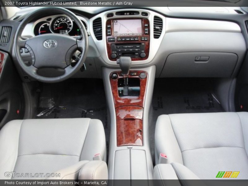 Bluestone Metallic / Ash Gray 2007 Toyota Highlander Hybrid Limited