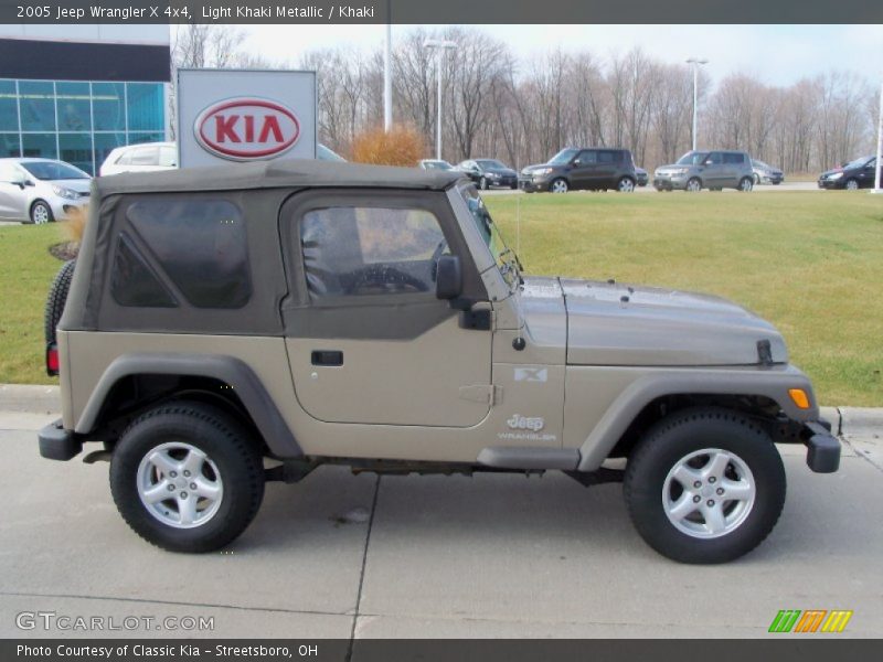 Light Khaki Metallic / Khaki 2005 Jeep Wrangler X 4x4
