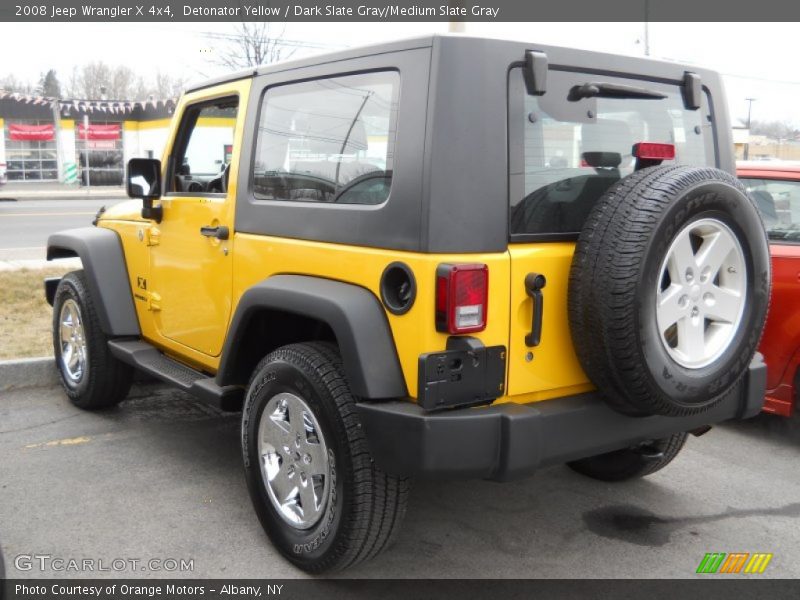 Detonator Yellow / Dark Slate Gray/Medium Slate Gray 2008 Jeep Wrangler X 4x4