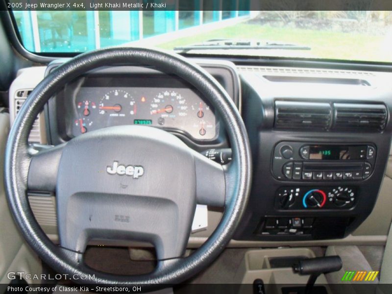 Light Khaki Metallic / Khaki 2005 Jeep Wrangler X 4x4