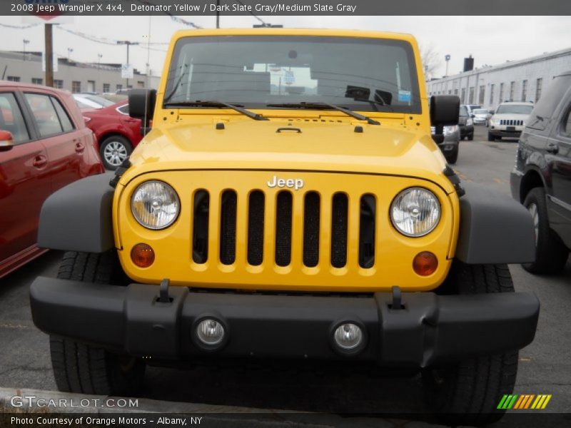 Detonator Yellow / Dark Slate Gray/Medium Slate Gray 2008 Jeep Wrangler X 4x4
