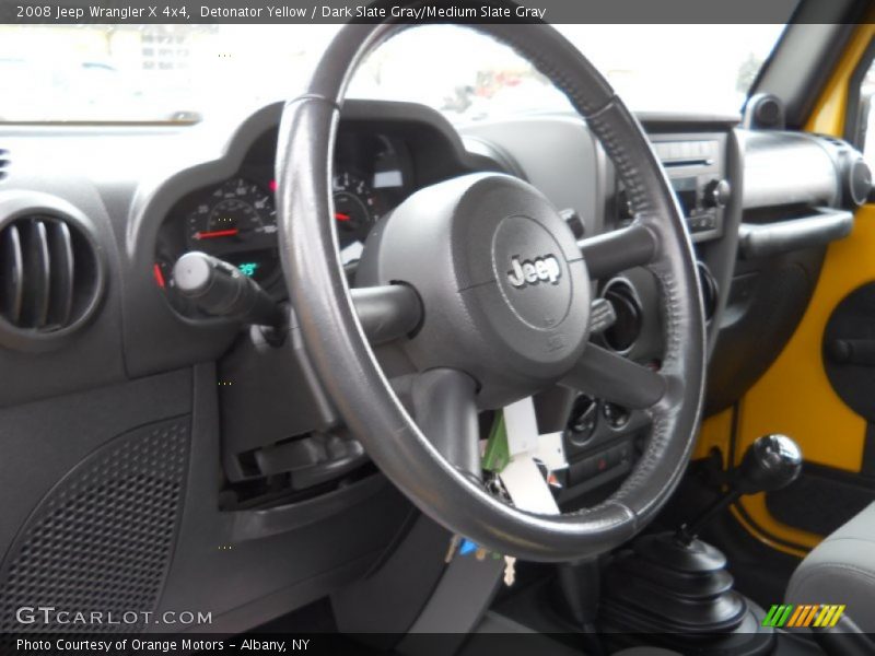 Detonator Yellow / Dark Slate Gray/Medium Slate Gray 2008 Jeep Wrangler X 4x4