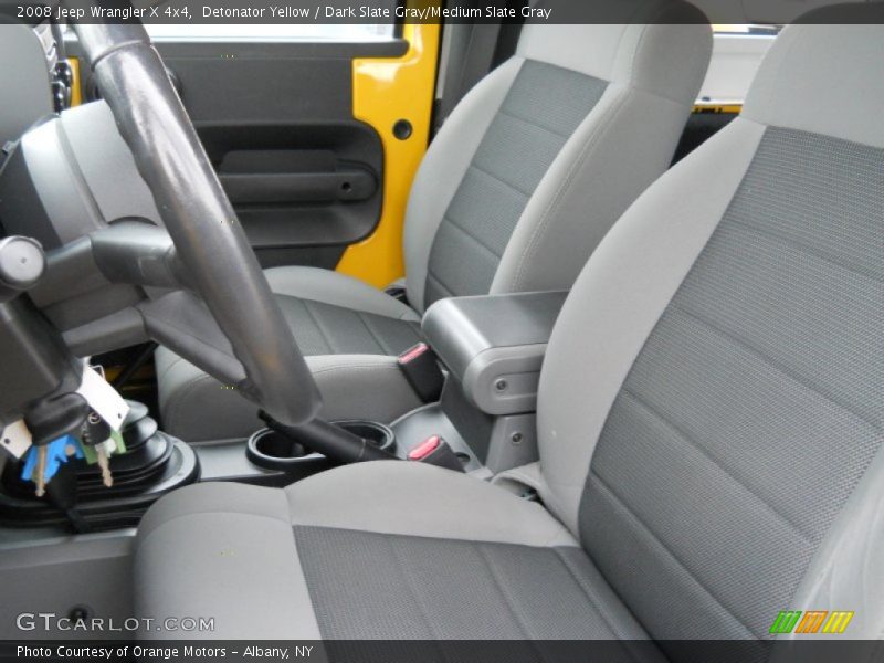 Detonator Yellow / Dark Slate Gray/Medium Slate Gray 2008 Jeep Wrangler X 4x4