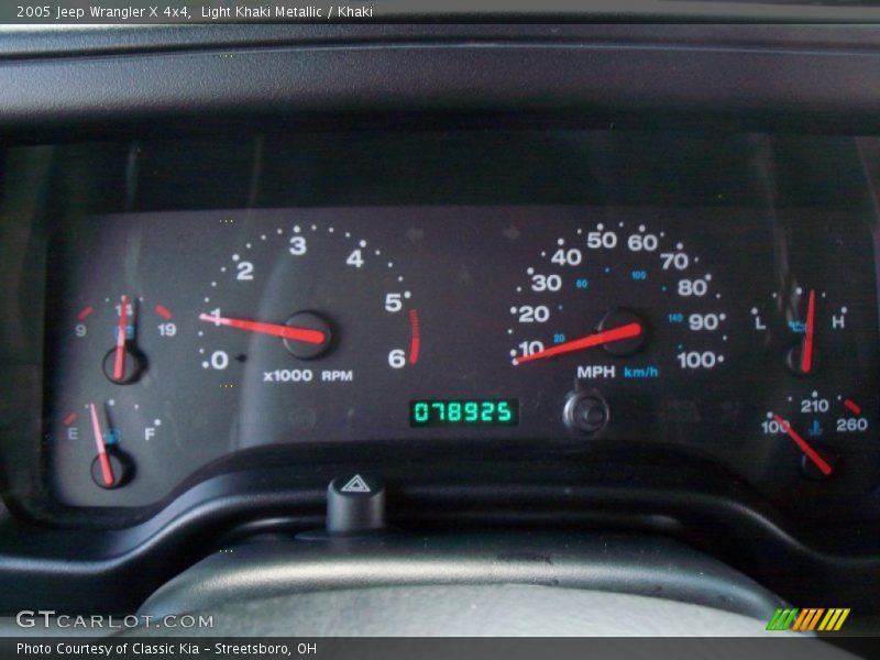 Light Khaki Metallic / Khaki 2005 Jeep Wrangler X 4x4