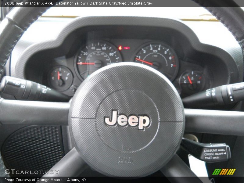 Detonator Yellow / Dark Slate Gray/Medium Slate Gray 2008 Jeep Wrangler X 4x4