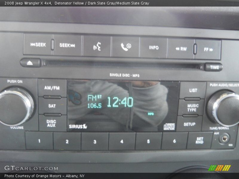 Detonator Yellow / Dark Slate Gray/Medium Slate Gray 2008 Jeep Wrangler X 4x4