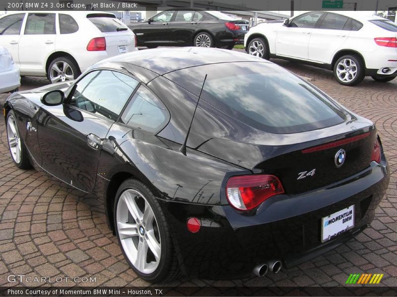 Jet Black / Black 2007 BMW Z4 3.0si Coupe