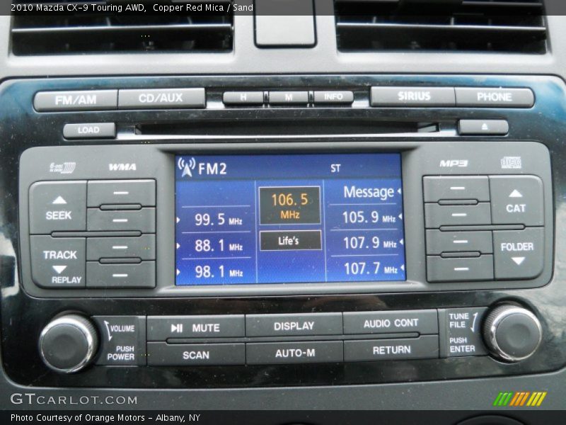 Copper Red Mica / Sand 2010 Mazda CX-9 Touring AWD