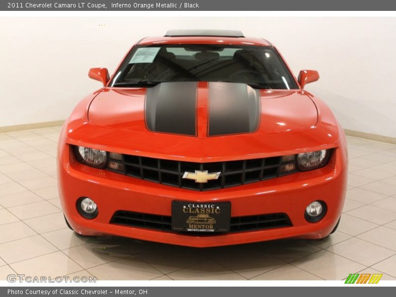Inferno Orange Metallic / Black 2011 Chevrolet Camaro LT Coupe