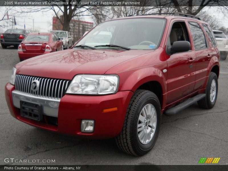 Vivid Red / Pebble/Light Parchment 2005 Mercury Mariner V6 Convenience 4WD