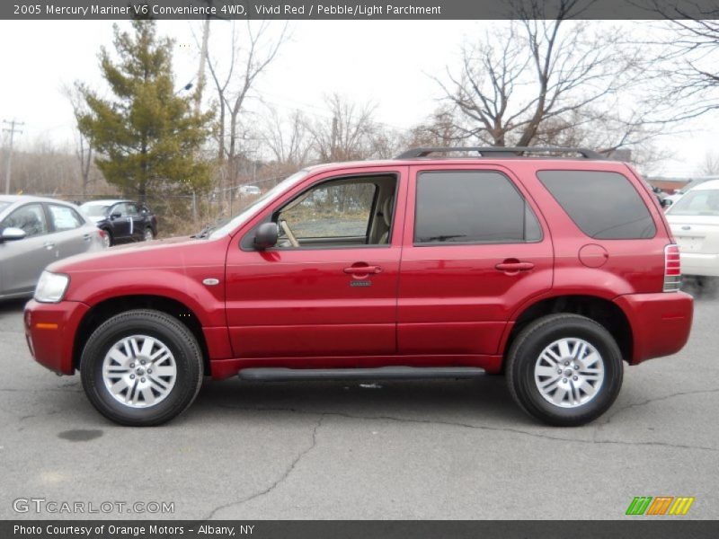 Vivid Red / Pebble/Light Parchment 2005 Mercury Mariner V6 Convenience 4WD