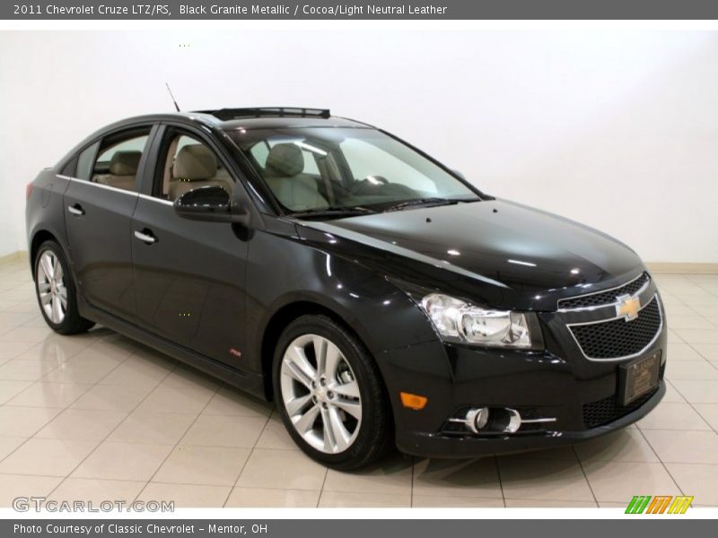 Black Granite Metallic / Cocoa/Light Neutral Leather 2011 Chevrolet Cruze LTZ/RS