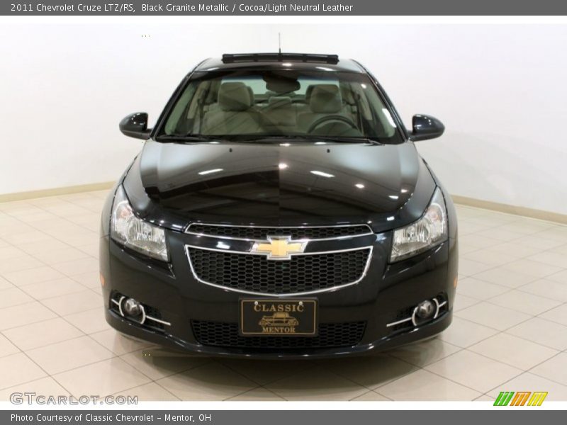 Black Granite Metallic / Cocoa/Light Neutral Leather 2011 Chevrolet Cruze LTZ/RS