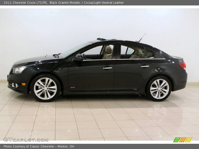 Black Granite Metallic / Cocoa/Light Neutral Leather 2011 Chevrolet Cruze LTZ/RS