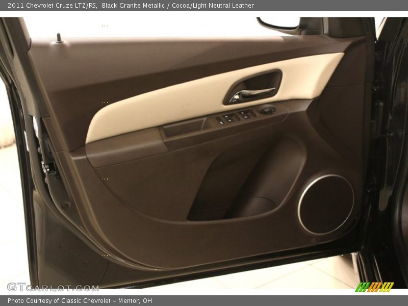 Black Granite Metallic / Cocoa/Light Neutral Leather 2011 Chevrolet Cruze LTZ/RS