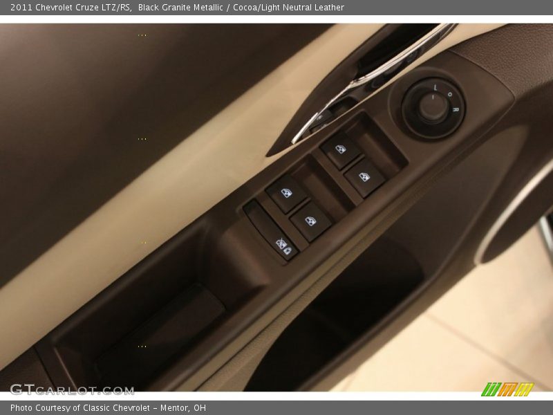 Black Granite Metallic / Cocoa/Light Neutral Leather 2011 Chevrolet Cruze LTZ/RS
